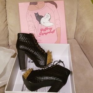 Jeffrey Campbel Lita Crown Black/Gold